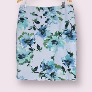 SOHO BLUE FLORAL SKIRT